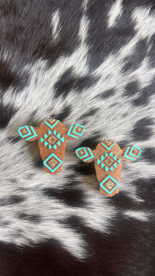 Aztec Cow Vent Clip Freshie