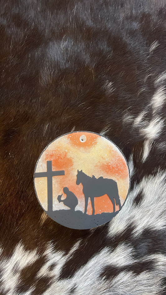 Praying Cowboy Freshie