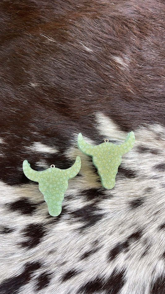 Plain Bull Skull Vent Clip Freshie