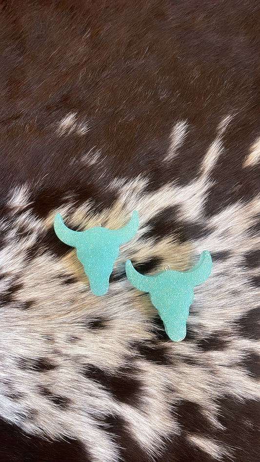 Plain Bull Skull Vent Clip Freshie