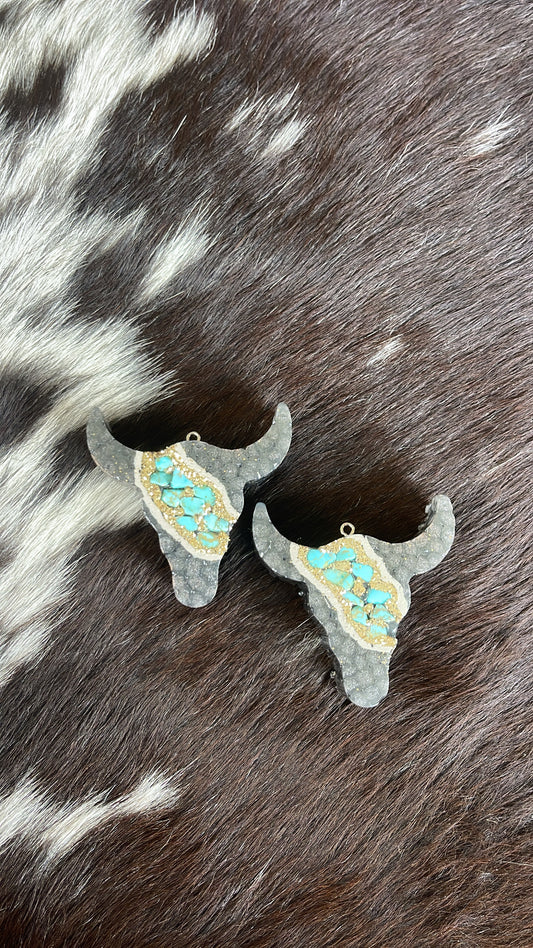 Plain Bull Skull Vent Clip Freshie