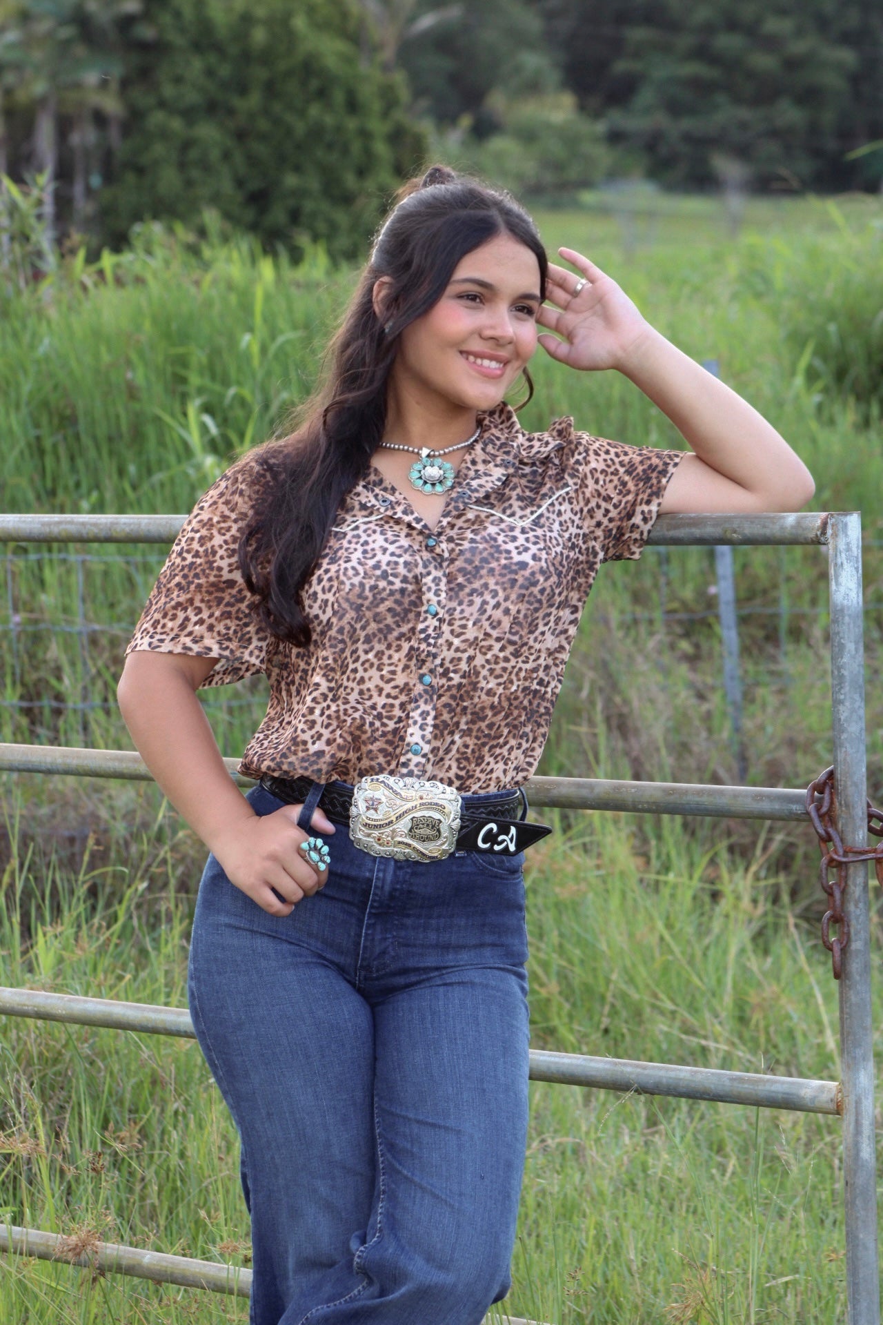 Western Wild Short Sleeve Button Up Shirt