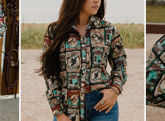 Vintage Rodeo Button Up Shirt