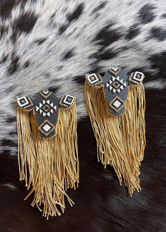 Aztec Cow Vent Clip Freshie