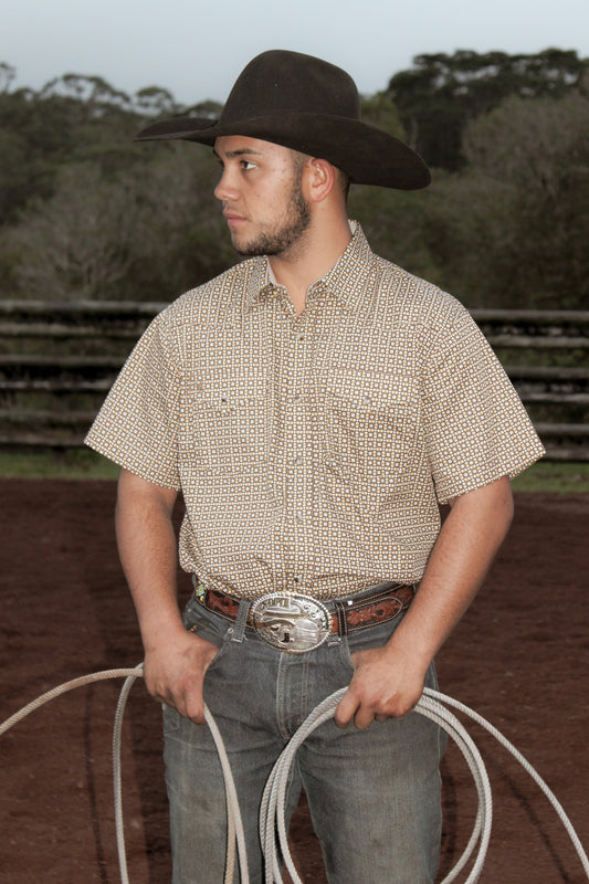 Wylie Short Sleeve Pearl Snap