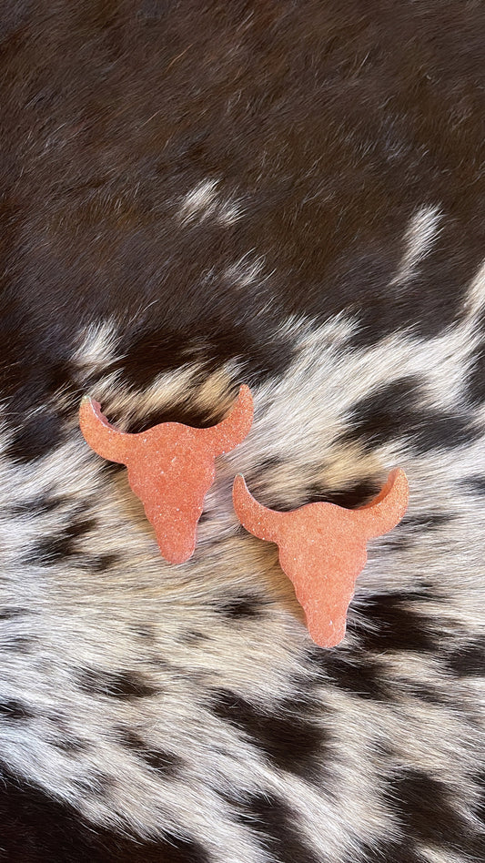 Plain Bull Skull Vent Clip Freshie
