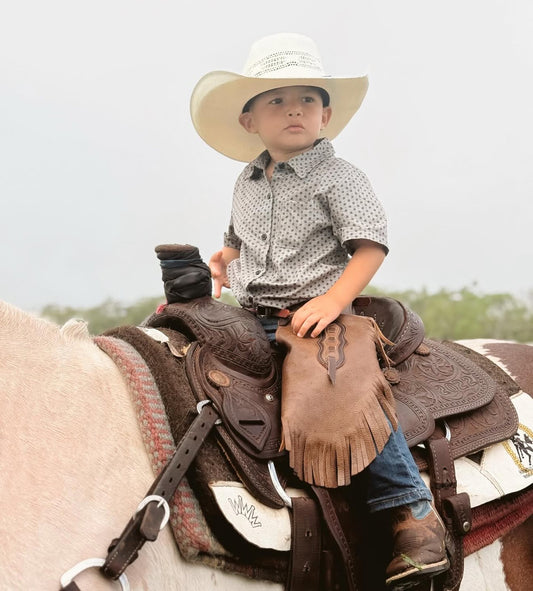 Concho Man Boy's Button Up Shirt