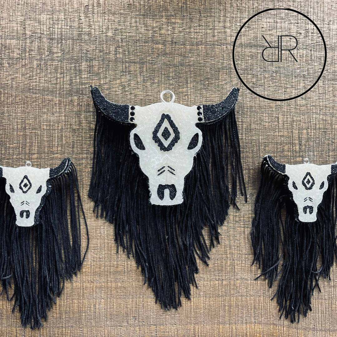 Bull Skull Freshie Bundle W/ Fringe