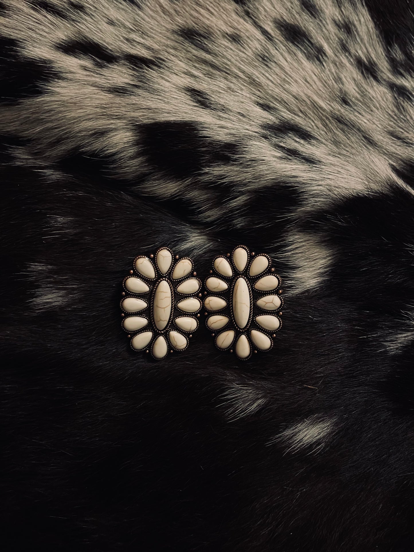 Western Floral Stud Earrings